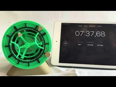 22 minutes of 3D printed clock run