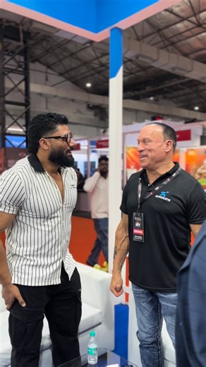 Wasim khan on Instagram: "IHFF EXPO DAY-2 With Legendary bodybuilder Dave Palumbo . @huge285 @official_rxmuscle . #respect #knowledge #indiantiger"