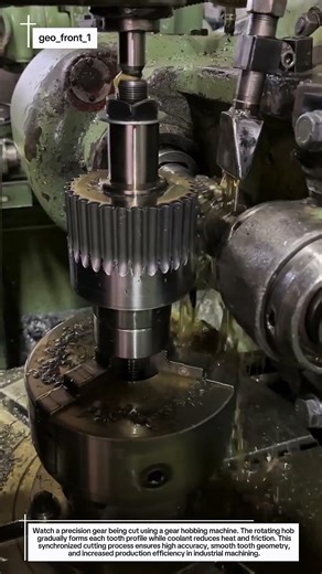 High-Precision Gear Hobbing Process | CNC Gear Cutting in Action
