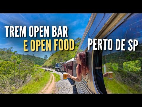 Trem OPEN BAR e OPEN FOOD perto de São Paulo
