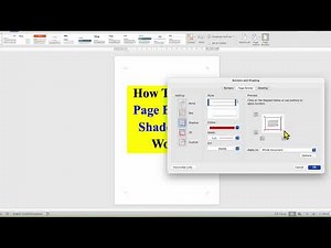 How to add Page Border Shadow in Word