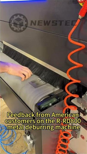 Feedback from American customers on the R-RD800 metal deburring machine #starwars #metal #automobile