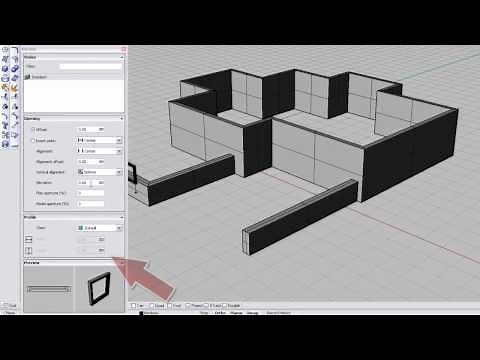 Rhino 4 - VisualARQ Basic Wall and Windows