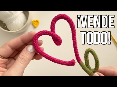 💵¡Gana dinero con esta Flor Eterna de Corazón! (Tricotin para Principiantes)