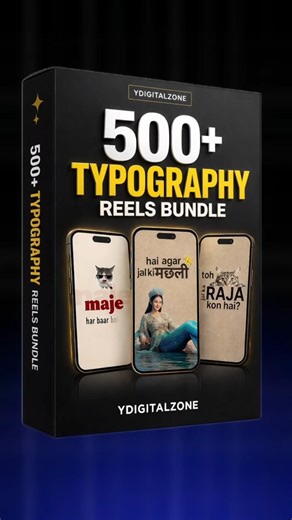 500+ Typography Reels Bundle 💥 Grow Faster on Instagram #shorts