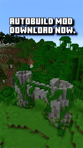 🌿 Medieval Twin Tower Gate using Autobuild mod #shorts