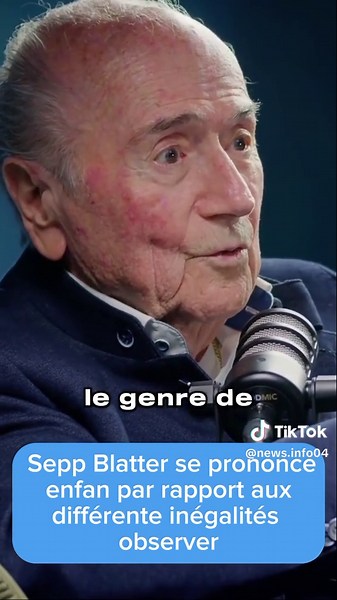FIFA Sepp Blatter, sort enfin de son silence et se prononce par rapport aux différente inégalités observer lors de cette compétition mondiale. #Info #news #discrimination #coup #du #monde #FIFA #news