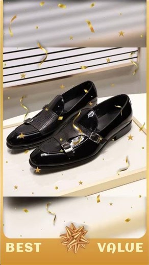 men loafers - patent leather, leather, rubber