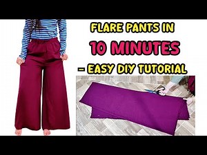 Flare Pants in 10 Minutes – Easy DIY Tutorial