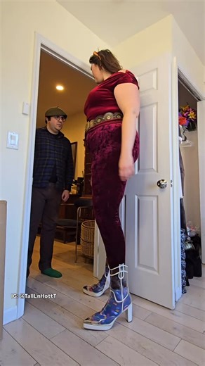 Super Tall Women on Instagram: "Are men intimidated by tall women? Be honest. 👀 Aly G is a 6’9” | 2.05m super tall woman, and when she walks into a room, everyone notices. This isn’t about ego — it’s about presence. Some call it intimidating. Others call it powerful. Which one are you? 🔥👇 Featuring: Aly G 6’9” | 2.05m IG: @aly__g #TallLnHottT #SuperTallWomen #TallGirl #TallWomen #HeightComparison"