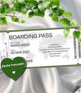 Best Friend: Boarding Pass Voucher – Travel Voucher Template | Experience Gift | Printable Voucher PDF | Flight Ticket - Etsy Canada