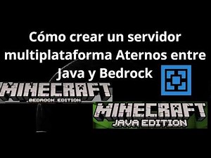 How to create a cross-platform Aternos server between Java and Bedrock in any version - Guide