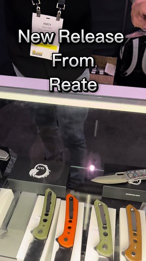 Awesome new release from Reate at Blade Show Atlanta 2024 #reateknives #knife #bladeshow #atlanta #2024 #edc #pocketknife