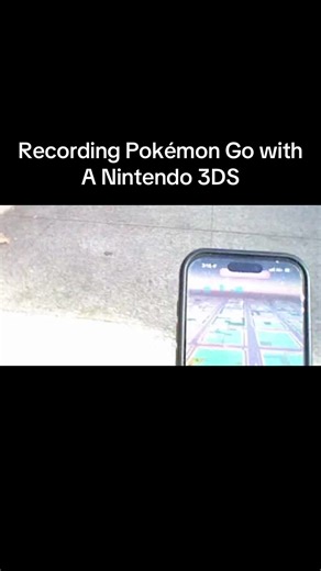 Recording a Pokémon Go through the lenses of a Nintendo 3DS. This was during a community event at PetCo Park #pokemon #pokemongo #nintendo #videogames #3ds