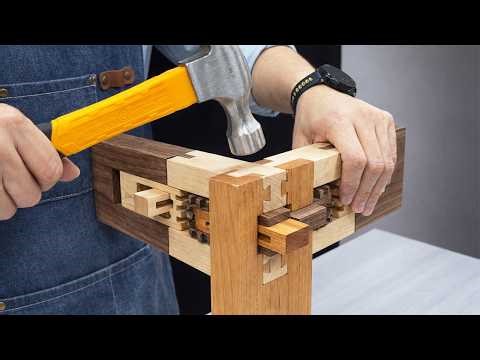A Unique Woodworking Project Made Purely from Joinery