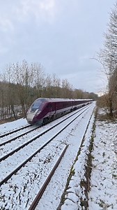 The new Aurora Bi Mode Train speeds towards Derby. Sophisticated, elegant and has often been said looking a little bit like “Iron Man” But I still can’t help but laugh when the drivers use the whistle 🤣 alongside the horn! Still I’m glad they do - nothing like getting a friendly horn tone from a friendly driver 👍🏽⭐️ #railway #railroad #trainspotting #aurora #train | Arthur's Here and There Portable Railway