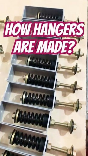 How heavy duty hangers are made? #spring #vibration #soundproofing #engineering