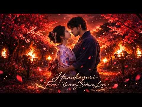 【Hanakagari Fire〜Burning Sakura Love〜 花篝の夜 燃える桜の愛】#music #musicvideo #songs #música
