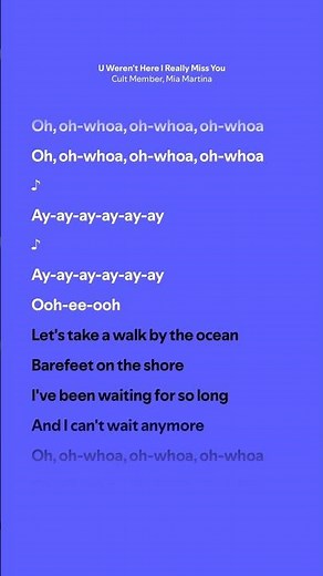 U Weren’t Here I Really Miss You - Cult Member, Mia Martina (Lyrics)