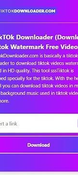 sssTiktok Downloader - Download Tiktok Watermark Free Videos