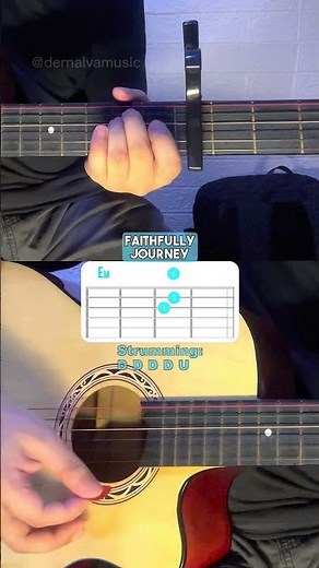 Faithfully - Journey | Easy Guitar Chords Tutorial For Beginners