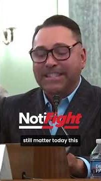 Oscar De La Hoya frente al US Senate en contra del Muhammad Ali American Boxing Revival Act