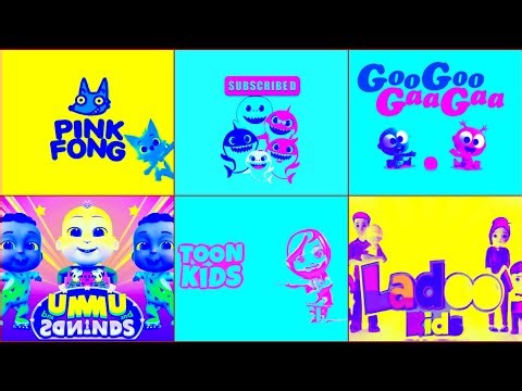 Pingfong 2014 Baby shark Christmass Demu and friends Ladoo kids logo intro Super Compilation Effects