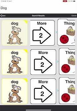 Search feature in Proloquo2Go