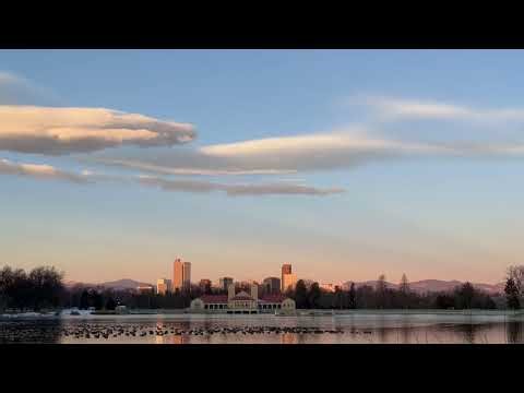 Denver Colorado | City Park | 4K SunriseTimelapse | Skyline & Mountains #4k #timelapse