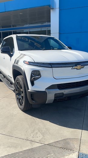 Come see this sporty new All-Electric Chevy Silverado today at 4501 Wible Road. #chevytrucks | Three-Way Chevrolet Co.