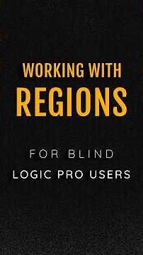 Logic Magician Working With Regions Part 9 Selecting, Renaming & Using Take Folders For Blind Users