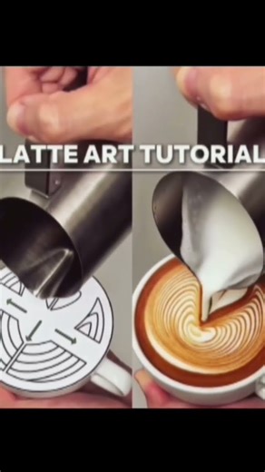 latte art tutorials #doyoumissme song by Everhits Moritabari #trending #trendingshorts #trend