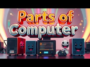 “Parts of Computer with Spelling | Learn Computer Parts Name with Pictures”