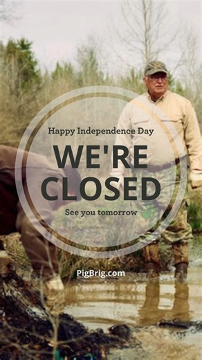 2.5K views | The Pig Brig team is taking a break to enjoy the holiday with our families. We hope you get to do the same! Enjoy the fireworks, festivities, and family fun. Stop feral hogs with the Pig Brig Trap System. Learn more at pigbrig.com! | Pig Brig Trap Systems | Facebook