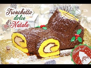 TRONCHETTO DOLCE DI NATALE 🎄🎁| Le ricetta di DELIZIEePASTICCi di Marzia