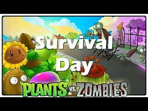 Plants vs. Zombies - Survival: Day [PvZ Survival Mode Gameplay #1]