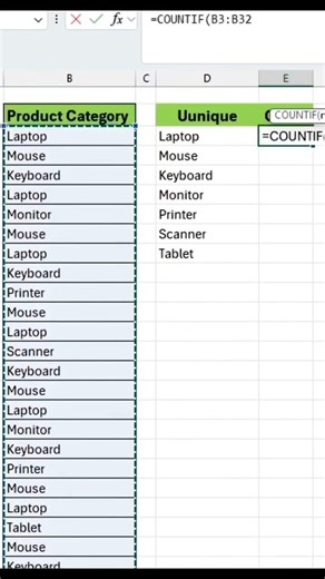 How to Count Unique Values in Excel | Easy Excel Trick (2026) #excel