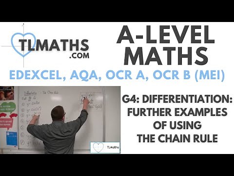 A-Level Maths: G4-04 Differentiation: Further Examples of using the Chain Rule