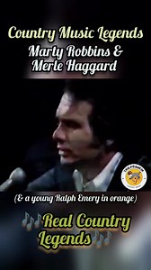 2 Pure-Country Legends! Marty Robbins & Merle Haggard.....doesn't get better than this! "Today I Started Loving You Again" Marty was & will always be Real true Country, and help lay some of the ground work for Country Music (as we used to know it)....and Merle is just, well, "The Hag"—enough said.... .... You can also see a very very young Ralph Emery in the orange suit.... 🎶 Real Country Legends 🎶 #martyrobbins #merlehaggard #RalphEmery #fypシ #countrymusicartist #CountryMusicHistory #CountryM