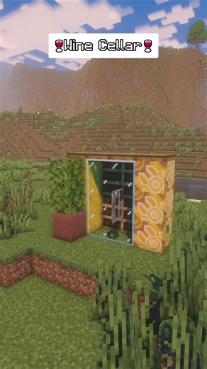 Aesthetic Wine Cellar Idea in Minecraft! 🍷✨