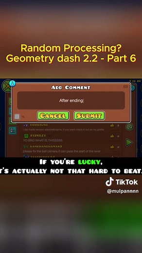 Exploring Random Processing in Geometry Dash 2.2
