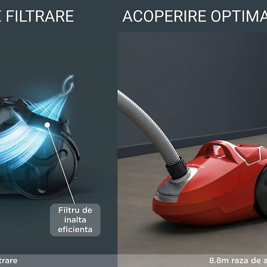 Aspirator cu sac Rowenta Compact Power parquet RO3953EA