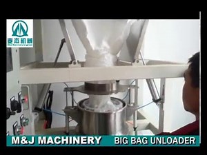 1 ton bulk bag unloading system, jumbo bag discharging station, big bag unloader