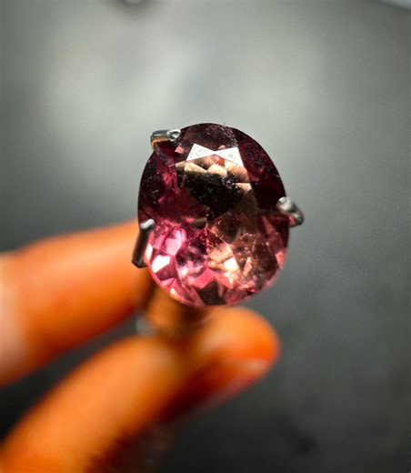 Natural Songea Sapphire Gemstone; Red-Pink Rare Loose Sapphire (1.60 Ct, 6x3mm)