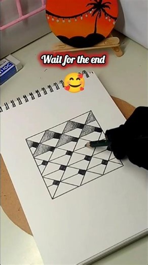 3D Art Drawing Day 2 | 7 Days 3D Art Challenge | #shorts #drawing #3d