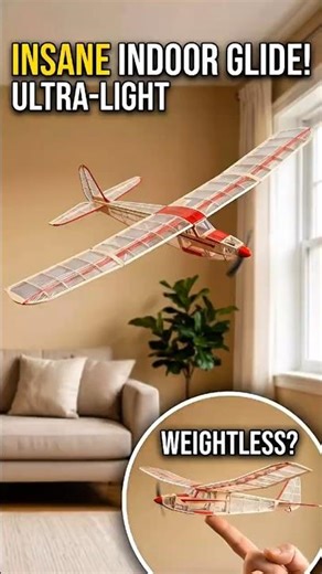 The Lightest Plane You’ll Ever See! (Indoor Flight) #shorts ##AviationLovers