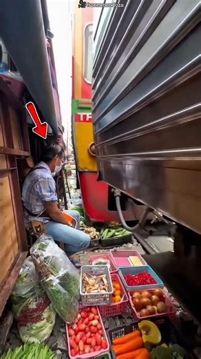 Vegetable Market on Railway Track 😳 | Dangerous Reality of Daily Life