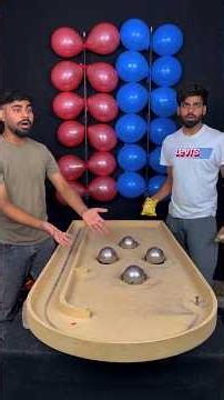 Roll ball and hit balloon family game | the ultimate game || part 189 #shorts