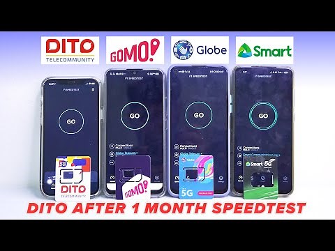 DITO vs GOMO vs GLOBE vs SMART (AFTER 1 MONTH OF DITO ROLLOUT)