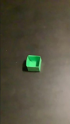 Origami square box animation
